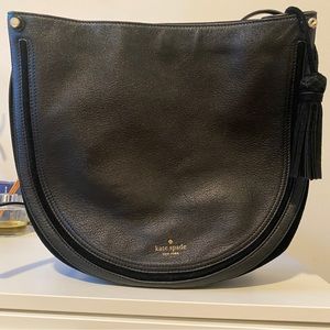 Kate spade large Hobo shoulder bag black leather